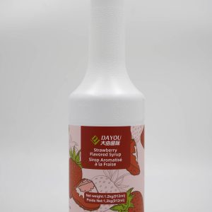 strawberry flavored syrup