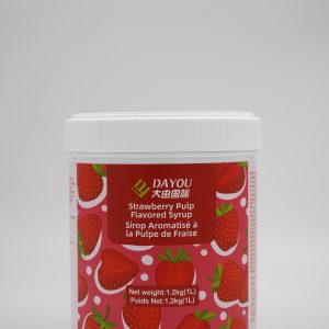strawberry pulp flavored syrup