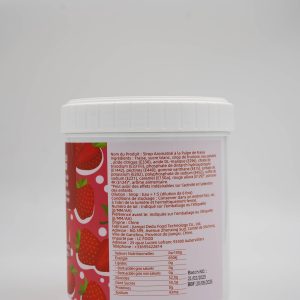 strawberry pulp flavored syrup