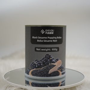black sesame popping boba new