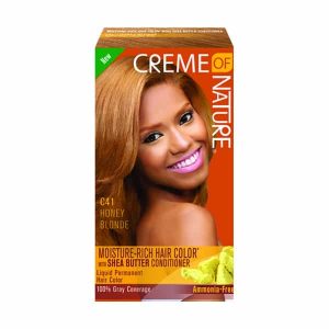 con shea butter colour #c41 honey blond