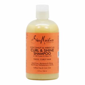 shea moisture coco. & hibiscus curl shine shampoo 13 oz.