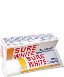sure white gel tube 30 ml.